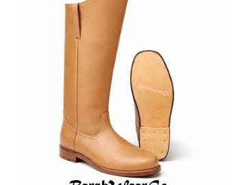 Civil Leather Riding Boots – Classic Equestrian Knee-High Heritage Design
