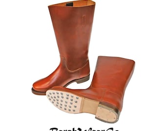 Handcrafted M1893 Leather Boots | German Side-lace, Historical