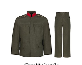 Austro-Hungarian M15 Wool Uniform: Tunic & Trouser - Red Collar
