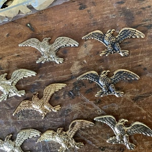 Brass like metal Eagle for Miniatures and Dollhouse