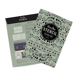 Grote stencil met imitatiebot inleg Annie Sloan-krijtverf