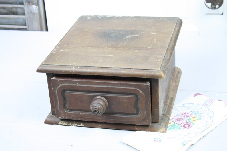 Antique Wood Drawer Victorian Dresser Top Side Drawer Carved Etsy