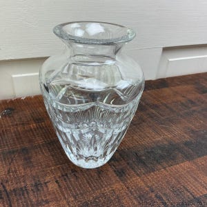 Waterford Pompeii Vase 6.25" Tall Signed Great Condition Heavy Lead Crystal