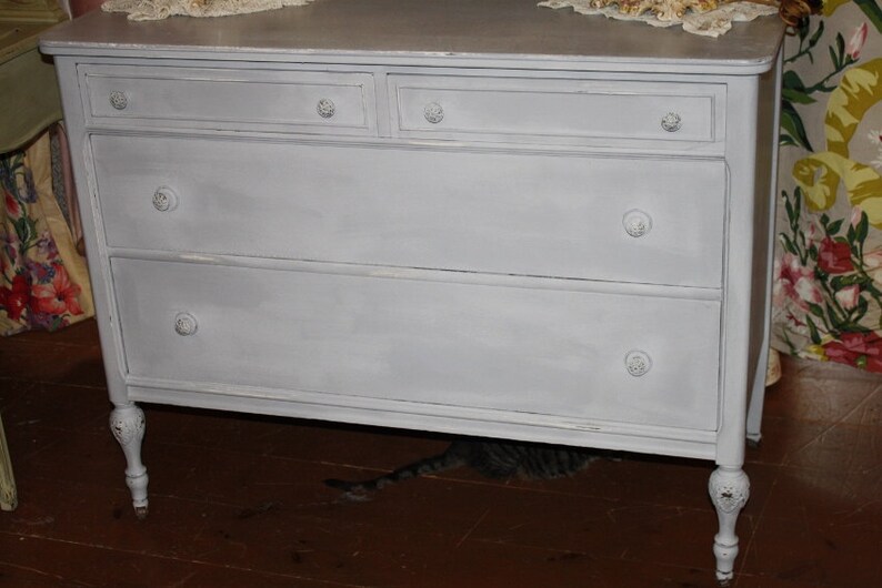 Shabby Chic Dresser Antique Painted Dresser W Attached Swing