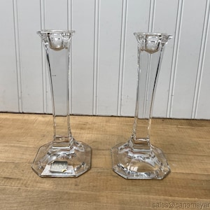 Pair of Mikasa Crystal Candle Holders Austria