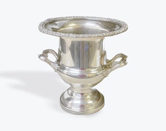 Vintage Silver Plate Champagne Ice Bucket Trophy Form