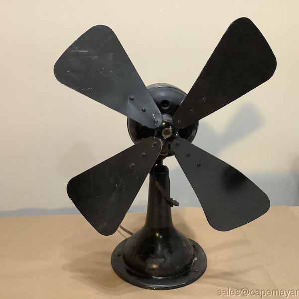 Vintage Day Fan Electric Co. Formerly Dayton Fan Co GE Industrial Black No Cover