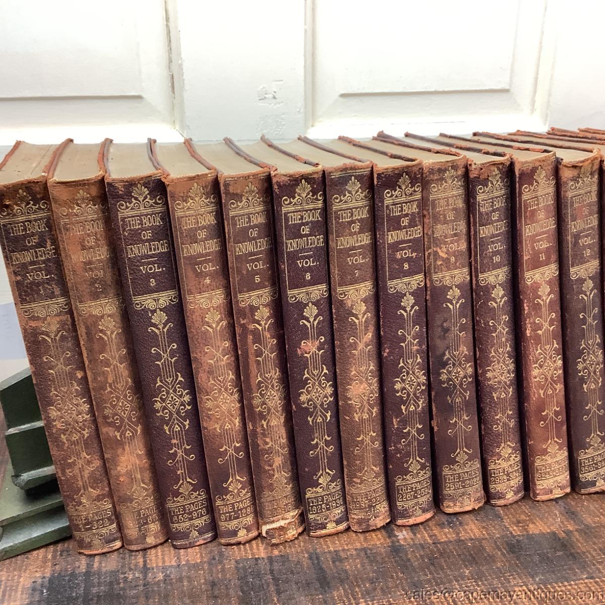 The Book of Knowledge the Children's Encyclopedia Volumes 1-20