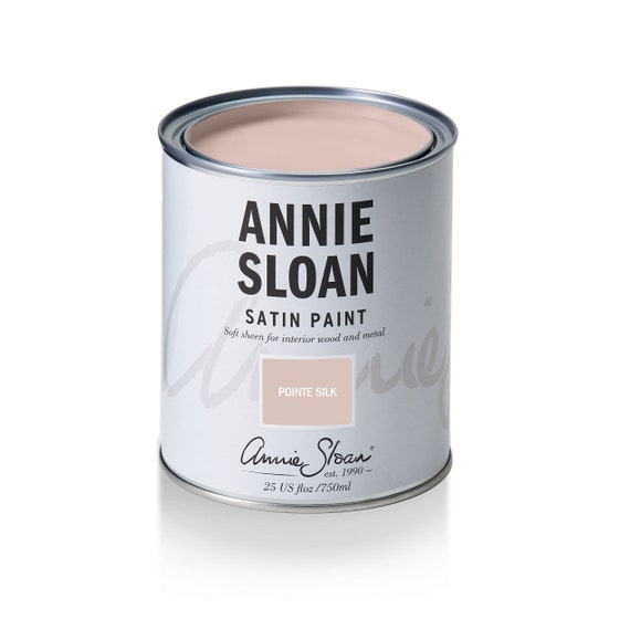 Annie Sloan Satin Paint Pointe Silk Light Pink Furniture Paint All in One