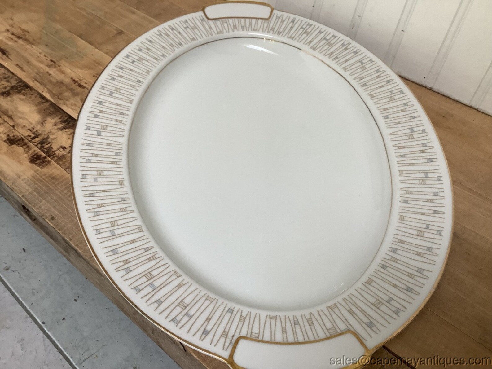 Vintage Mikado China Japan Malay Platter Miomal Gold Gray Gold Etsy