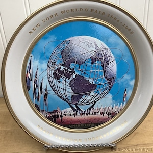 New York World&#39;s Fair 1964-1965 Fabcraft Metal Plate Peace Through Understanding