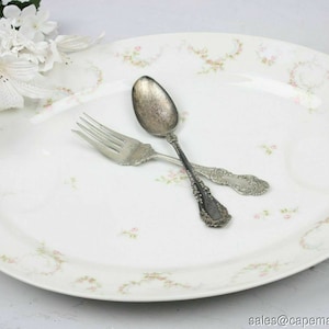 Theodore Haviland Limoges Meat Platter Antique Pink Wild Rose Sprays 17.75&quot; L