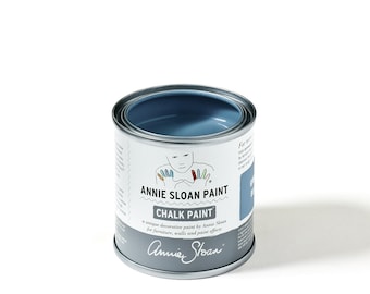Annie Sloan Chalk Paint Greek Blue 4.2 Oz Sample Pot Covers 18' Furniture Paint Water Based