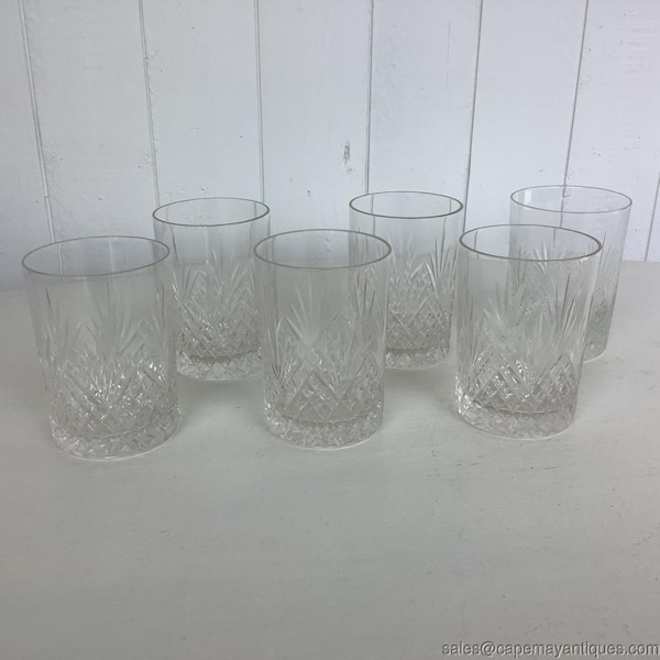 6 Vasos para Congelar con Hielo, Cócteles Old Fashioned con Patrón de Piña de Cristal Vintage