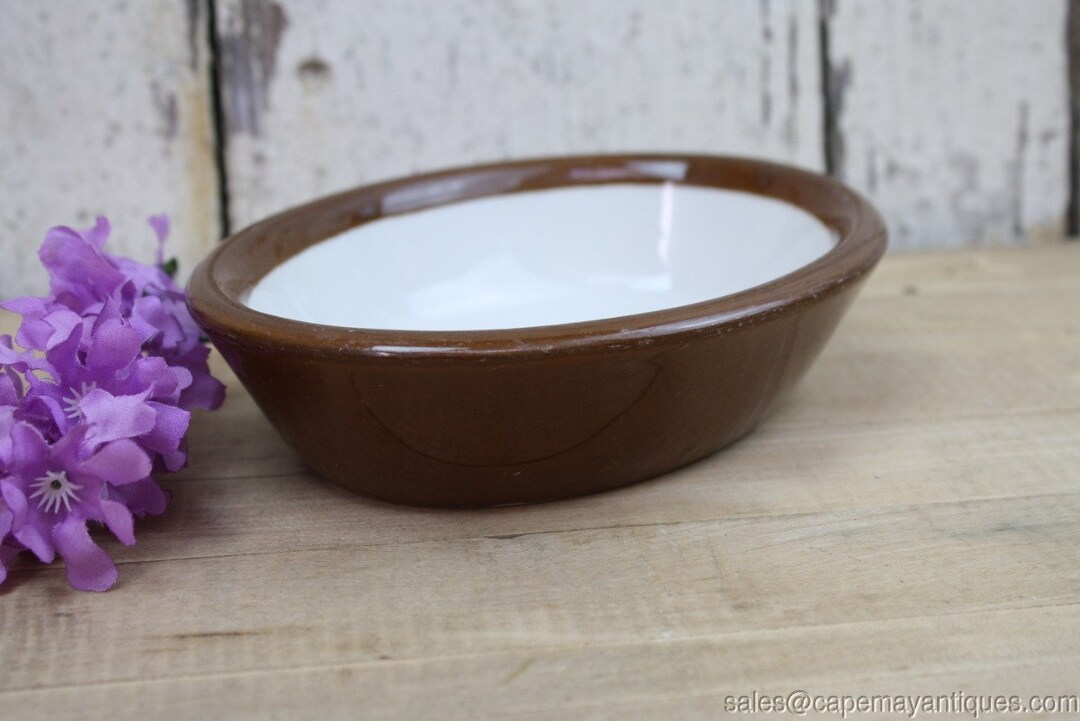 Hall Pottery Casserole Bowl Individual Serving Brown Made in - Etsy