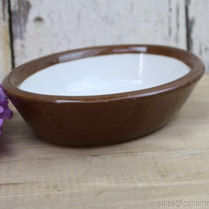 Hall Pottery Casserole Bowl Individual Serving Brown Made in - Etsy