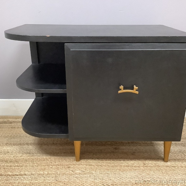 Mcm Nightstand End Table Etsy
