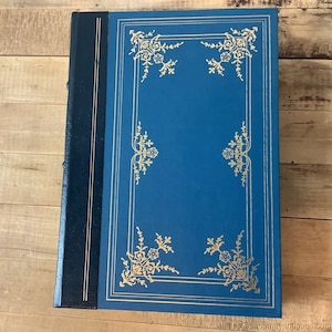 Barchester Towers by Anthony Trollope 1/4 Leather Bound Blue Decorator Designer