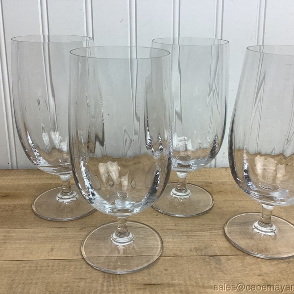 Footed Water Glasses Etsy