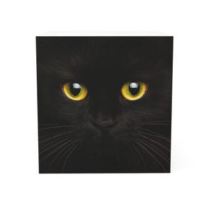 Black Cat Note Cube - Cute Sticky Notes, Cat Lover Gift, Office Decor, Unique Desk Accessory, Pet Lover Stationery