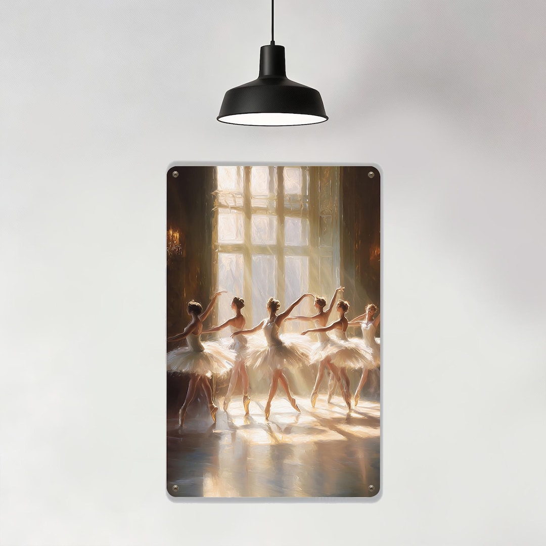 Ballet Dancers Metal Sign,graceful Poses Sign,classical Ballet Art ...