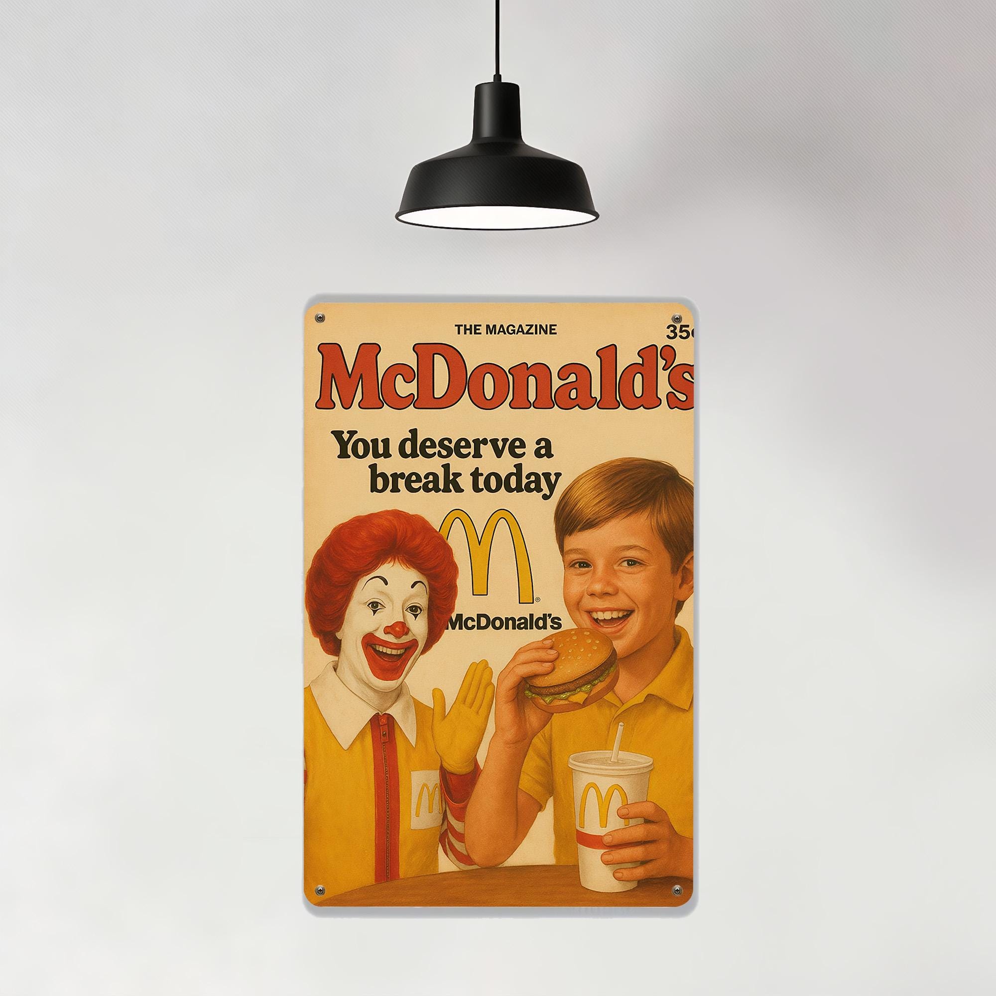 Vintage Mcdonald's Sign - Etsy