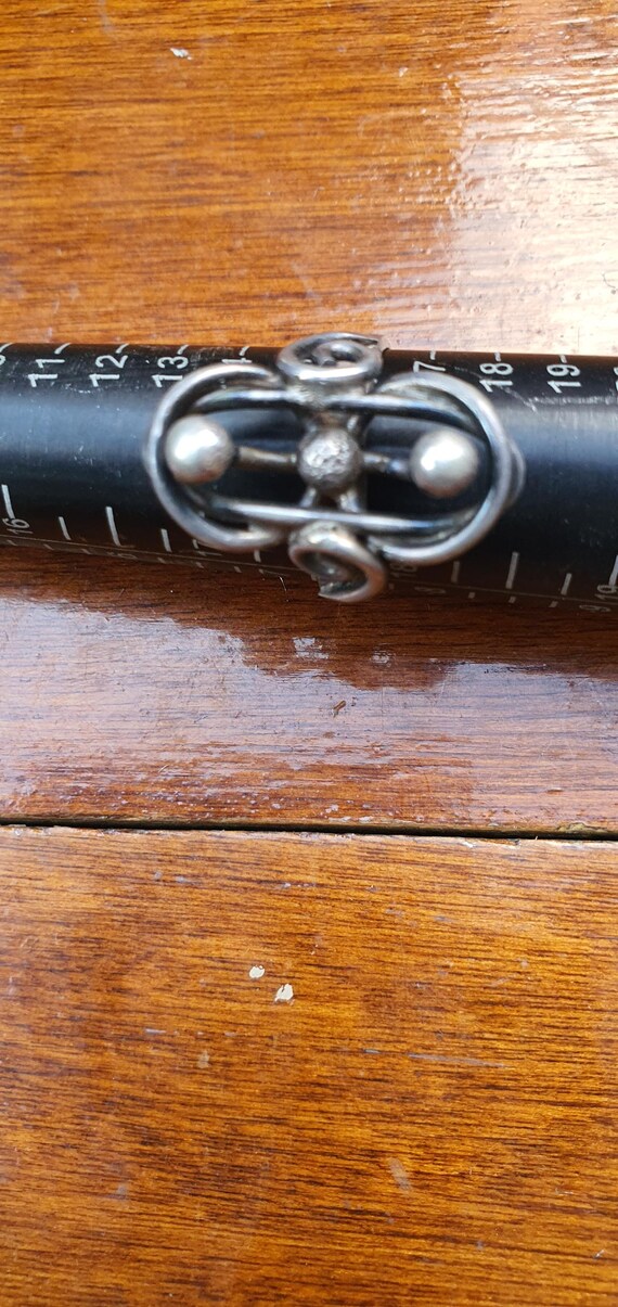 Vintage Sterling Silver Statement Ring – Bold Boh… - image 1