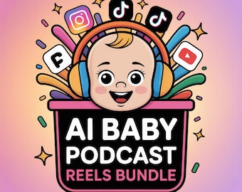 Viral AI Baby Reels Bundle: Funny Motivational Content (Digital Download)
