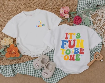 Personalized Fun To Be One Baby Romper, First Birthday Outfit