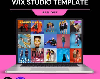 Bright Media Wix Studio-sjabloon: responsief websiteontwerp