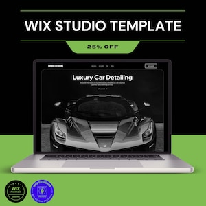 Car Detailing Wix Studio Website Template: Responsive Design