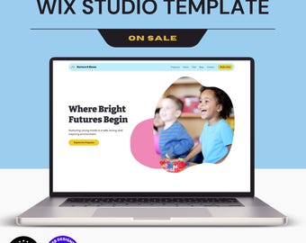 Daycare Wix Studio Website Template: Nurture & Bloom Child Care Center