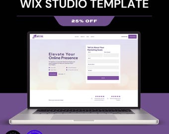 Sjabloon voor zakelijke Wix Studio-website: modern responsief ontwerp