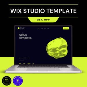 Nexus Template | Wix Studio Responsive Website Template | Dark Website Template | Sleek Wix Template |Wix Studio Template | Website Template