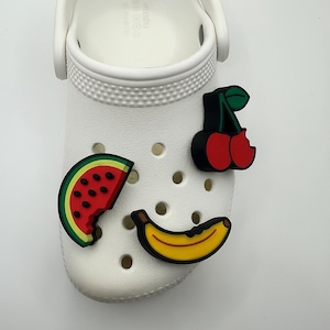 Fruit Shoe Charms, Fruit Charm Set, Fruit Croc Charms