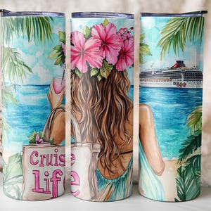 Cruise Life Tumbler Wrap, Cruising 20oz Sublimation Tumbler Wrap PNG , Cruise Ship Digital Design, Vacation Tumbler Png