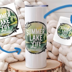 Summer Lake Life Retro Png Design, Spring Outdoors Sublimation Digital Download, Trendy Summer Lake Camping Digital Design