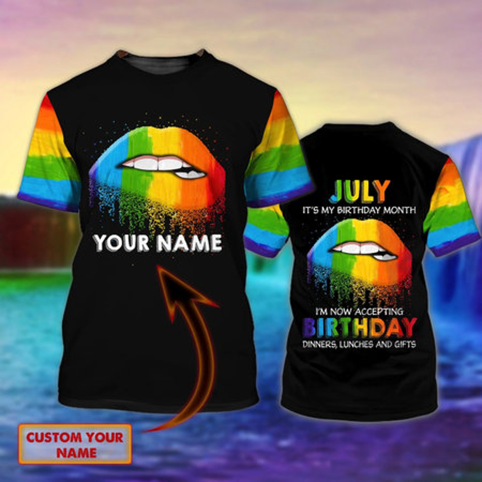 Discover LGBT July Gay Pride Men T Shirts 3D Printed