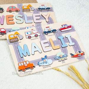 Baby Boy Gift, Gifts For Kids, First Birthday Gift,Personalized Gift Newborn, Name Puzzle Toys,Toddler Toys, Wood Toy