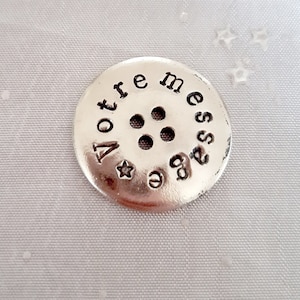 Bouton personnalisé/custom stamped button image 1