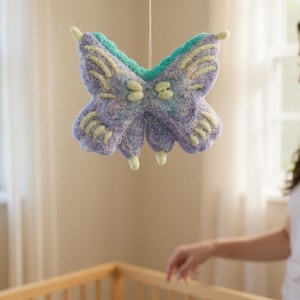 Hancrafted Felt Butterfly Brooch/Decor