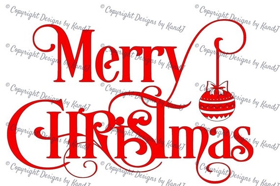 Download Merry Christmas Svg And Dxf File Christmas Svg File Digital Etsy