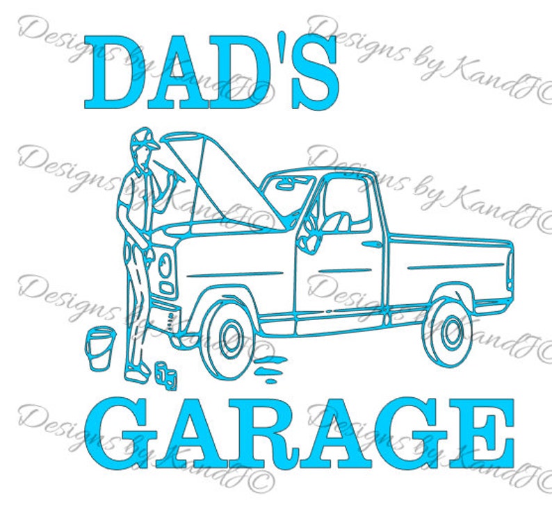 Download Dads Garage svg Truck svg digital cut file Dad svg Instant ...