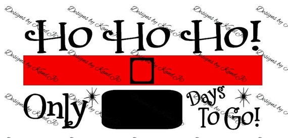 Download Free Christmas Countdown Svg Christmas Svg File Digital Cut File Etsy SVG DXF Cut File