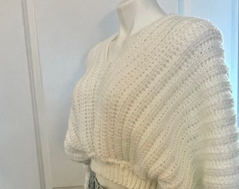 Super Slouchy White Sweater