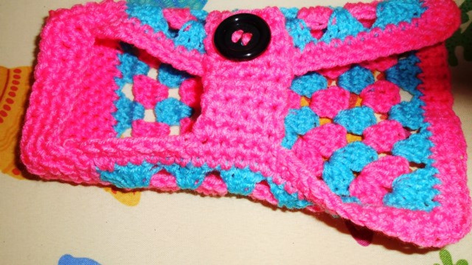 Crochet Granny Square Dog Sweater Easy to Put on Hand Made Etsy