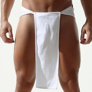 Freebily Homme Sexy String Slip Dentelle Satin Frilly Thong Short