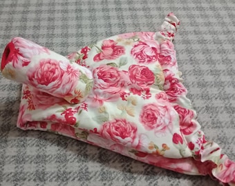 Cuecas masculinas de algodão floral, feitas à mão e respiráveis.