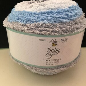 1 Baby Bee Yarn Cozy Cutesy Yarn Color Babys Blue 