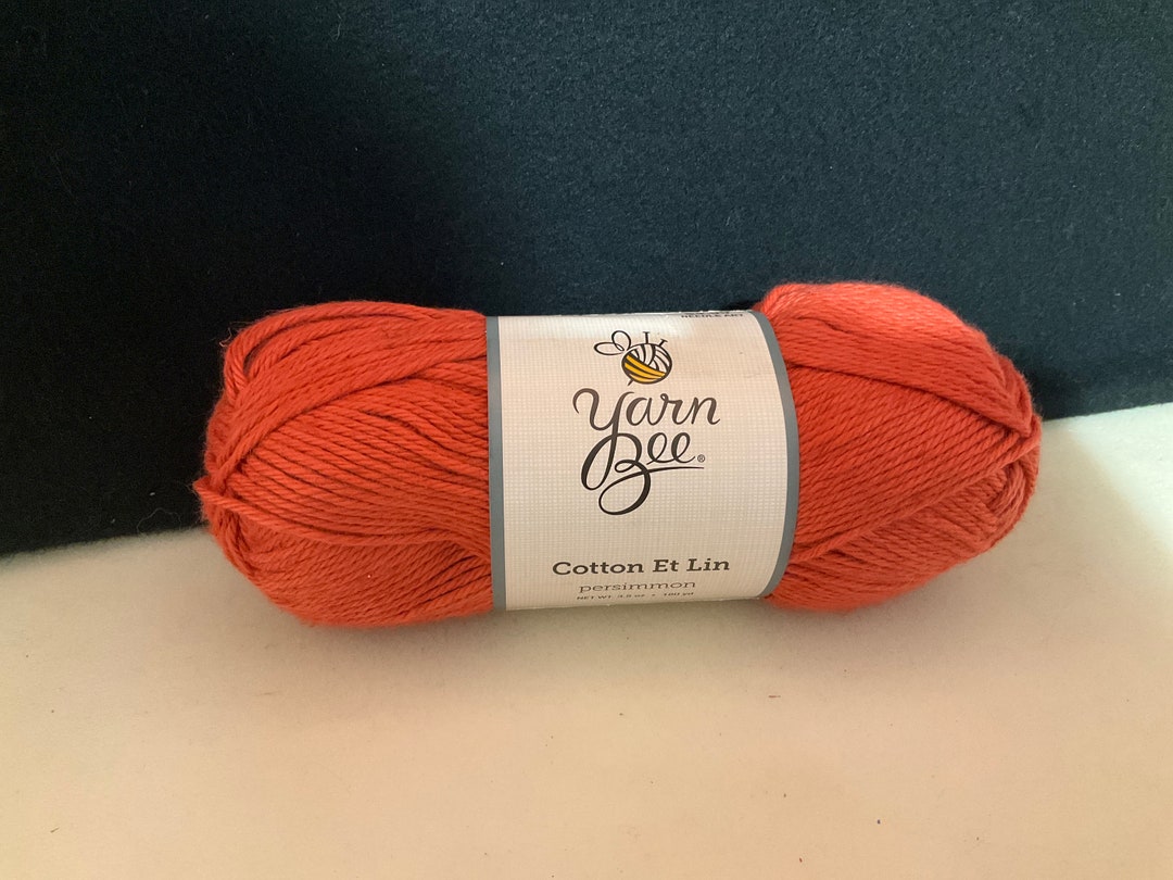 1 Yarn Bee Cotton ET Lin Yarn Color Persimmon Etsy